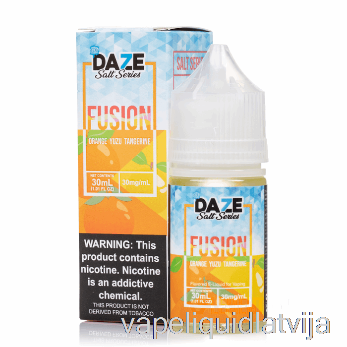 Ledus Apelsīnu Yuzu Mandarīns - 7 Daze Fusion Sāls - 30ml 30mg Vape šķidrums